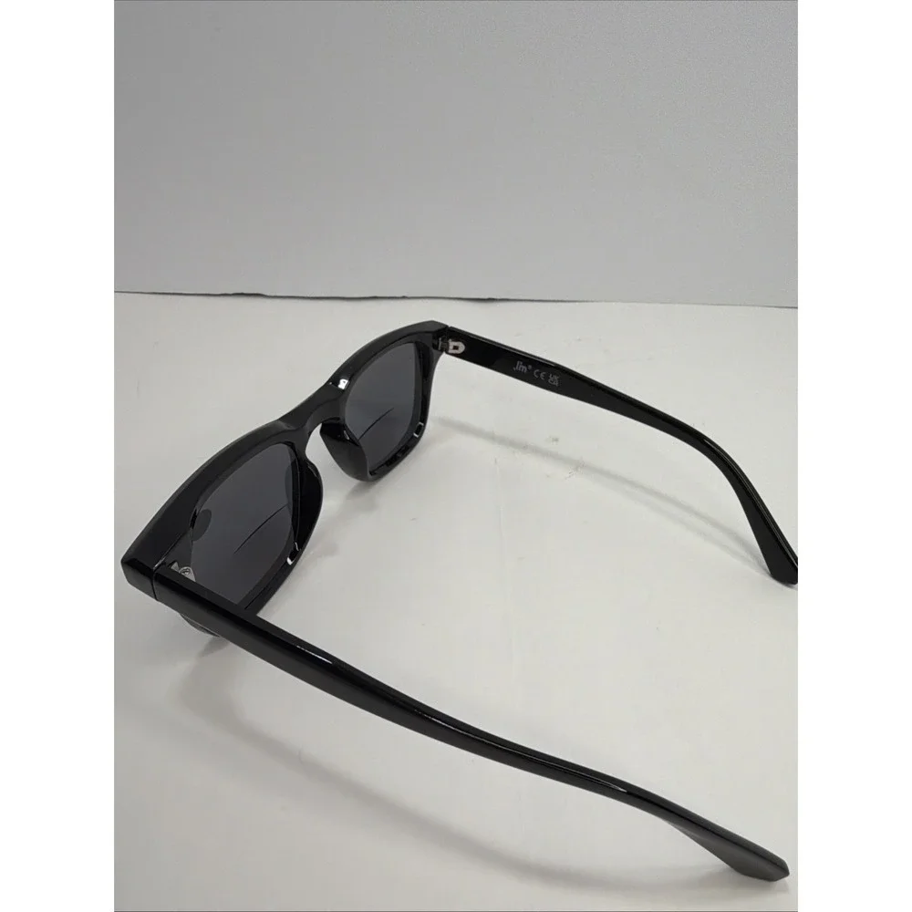 JM Readers +2.50 Bifocal Reading Sunglasses Black UV Protection Unisex NEW